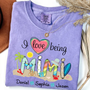 Comfort Colors_C2_AE I Love Being Grandma Summer Shirt Custom Grandma And Grandkids Shirt_Violet_S 1 PoKim