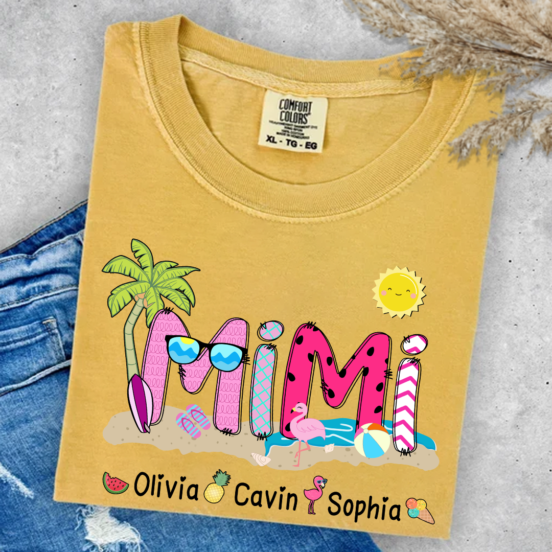 Comfort Colors_C2_AE Mimi Beach Summer Gift For Grandma T Shirt_Mustard_S 1 Kf9ld