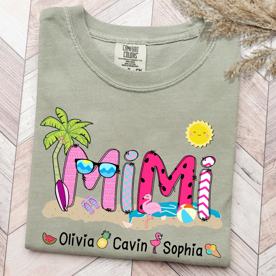 Comfort Colors_C2_AE Mimi Beach Summer Gift For Grandma T Shirt_Sandstone_S 1 WgrIQ