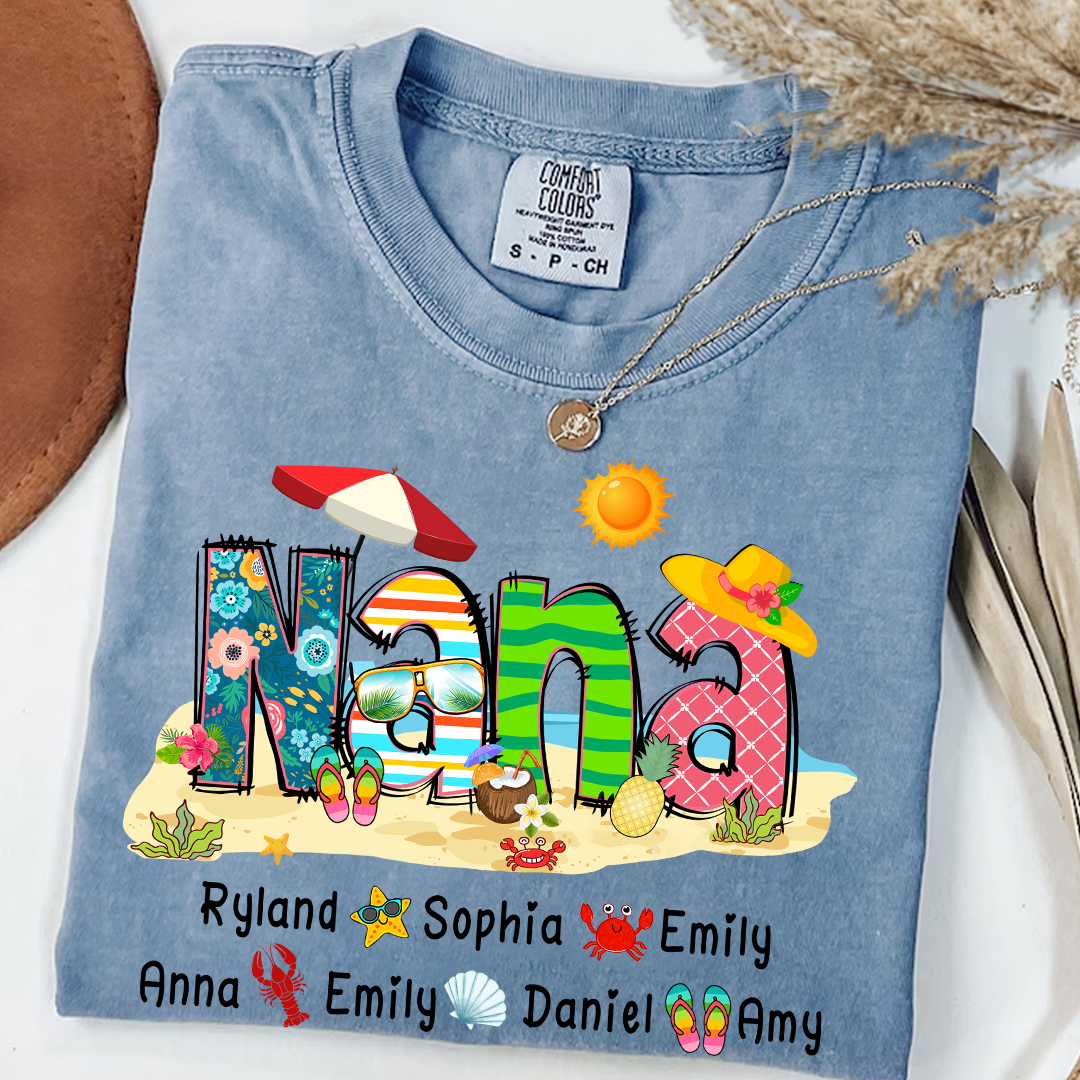Comfort Colors_C2_AE Mimi Summer 2025 T Shirt Custom Grandma With Grandkids Shirt_Blue Jean_S 1 pZXGq