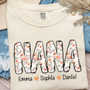 Comfort Colors_C2_AE Nana Flower 2025 Shirt Custom Grandma And Grandkids Shirt_Ivory_S 1 N8aZm