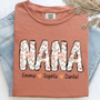 Comfort Colors_C2_AE Nana Flower 2025 Shirt Custom Grandma And Grandkids Shirt_Terracotta_S 1 PZAip