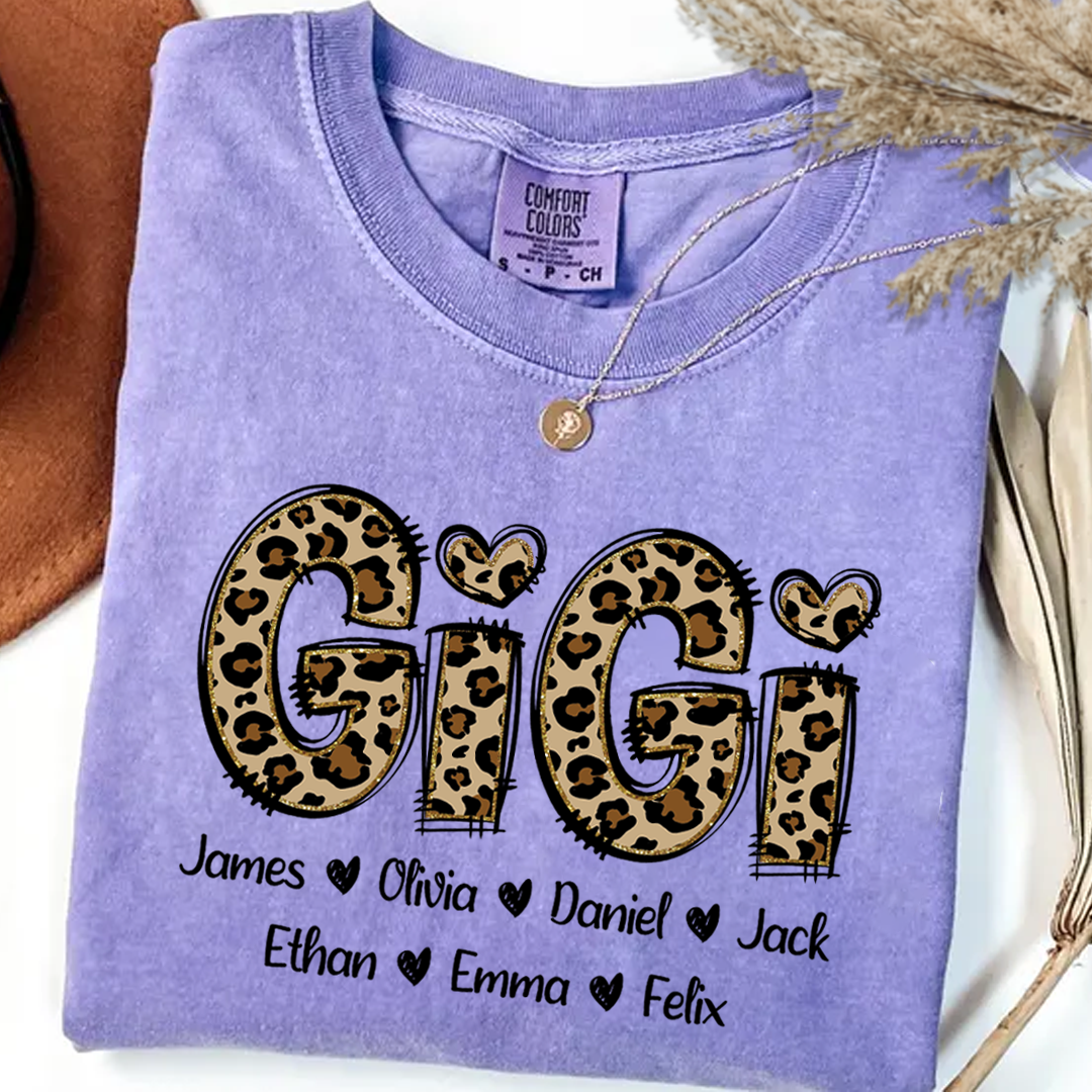 Comfort Colors_C2_AE Personalize Gigi Leopard Shirt Custom Grandma With Grandkids Gift for Grandma Shirt_Violet_S 1 nOW5s