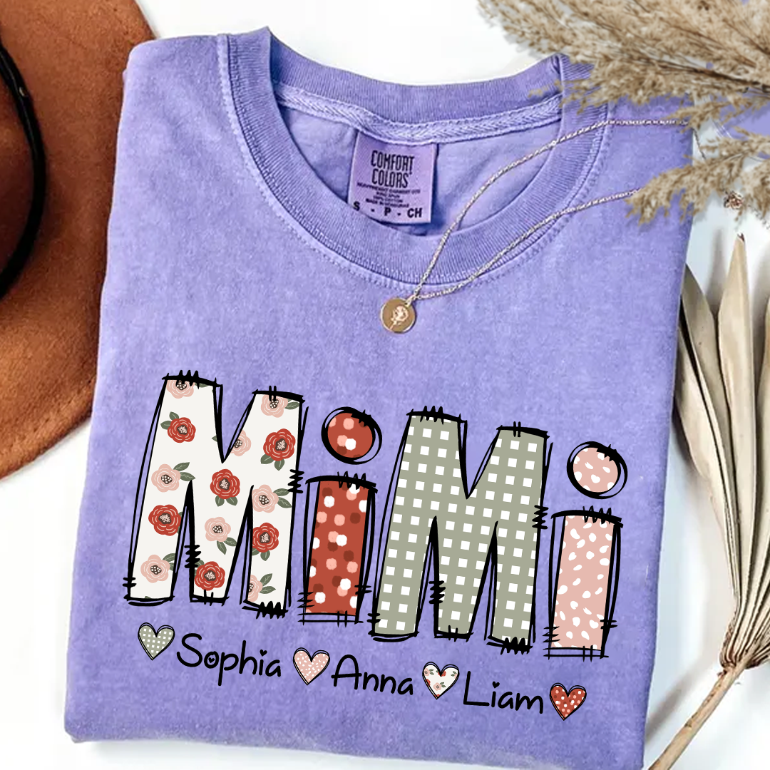 Comfort Colors_C2_AE Personalize Mimi 2025 Shirt Custom Grandma And Grandkids Shirt_Violet_S 1 oV3gq