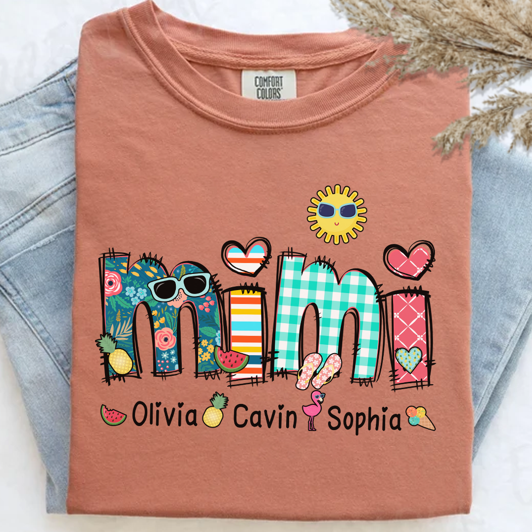 Comfort Colors_C2_AE Personalize Mimi Summer 2025 Shirt Custom Grandma And Grandkids Shirt Gifts For Grandma Shirt_Terracotta_S 1 0k7Ij
