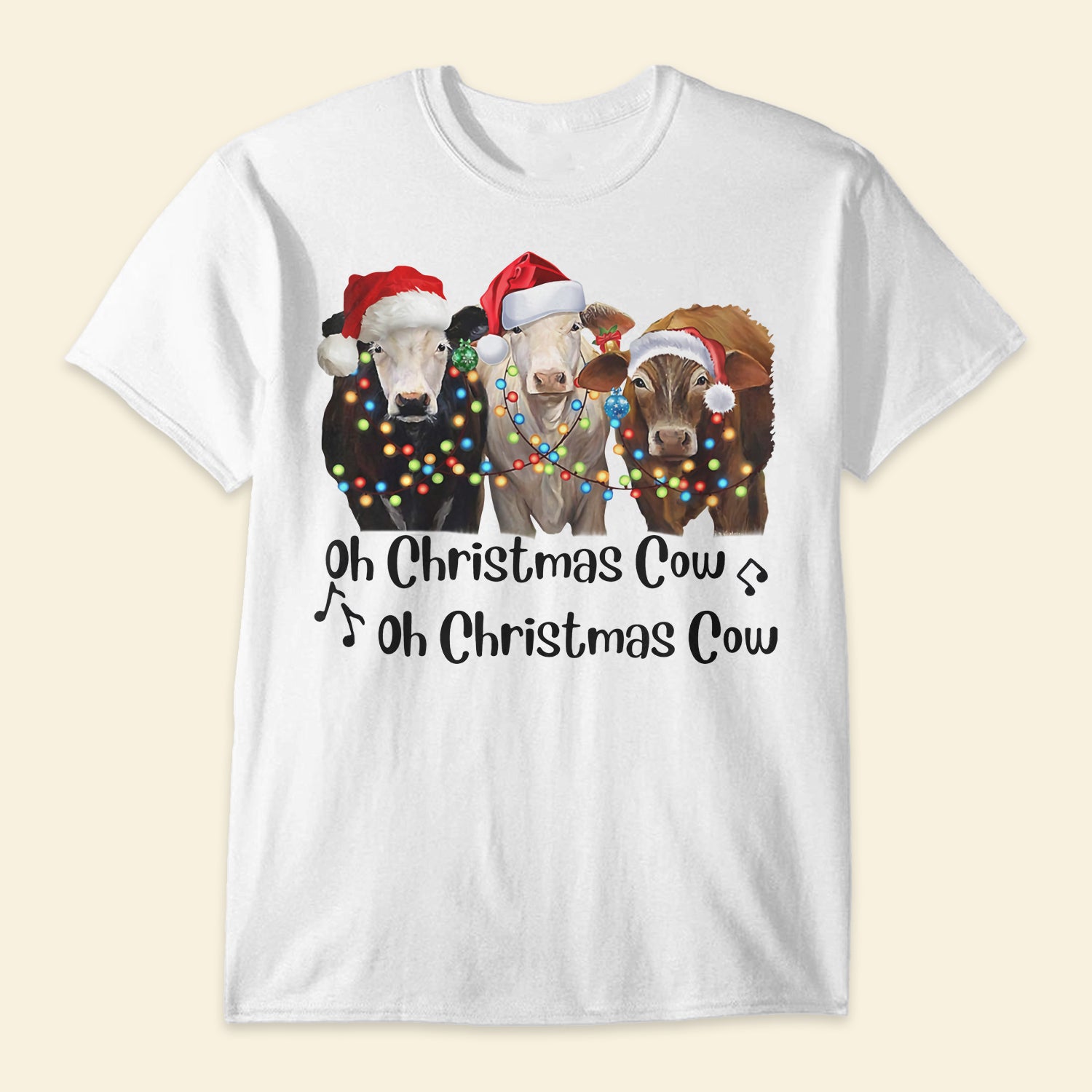 Cow Oh Christmas, Gift for Famer - Shirt