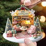 Crocheting Room Ornament Craft Room She Shed Christmas Ornament Personalized Acrylic Ornament_1