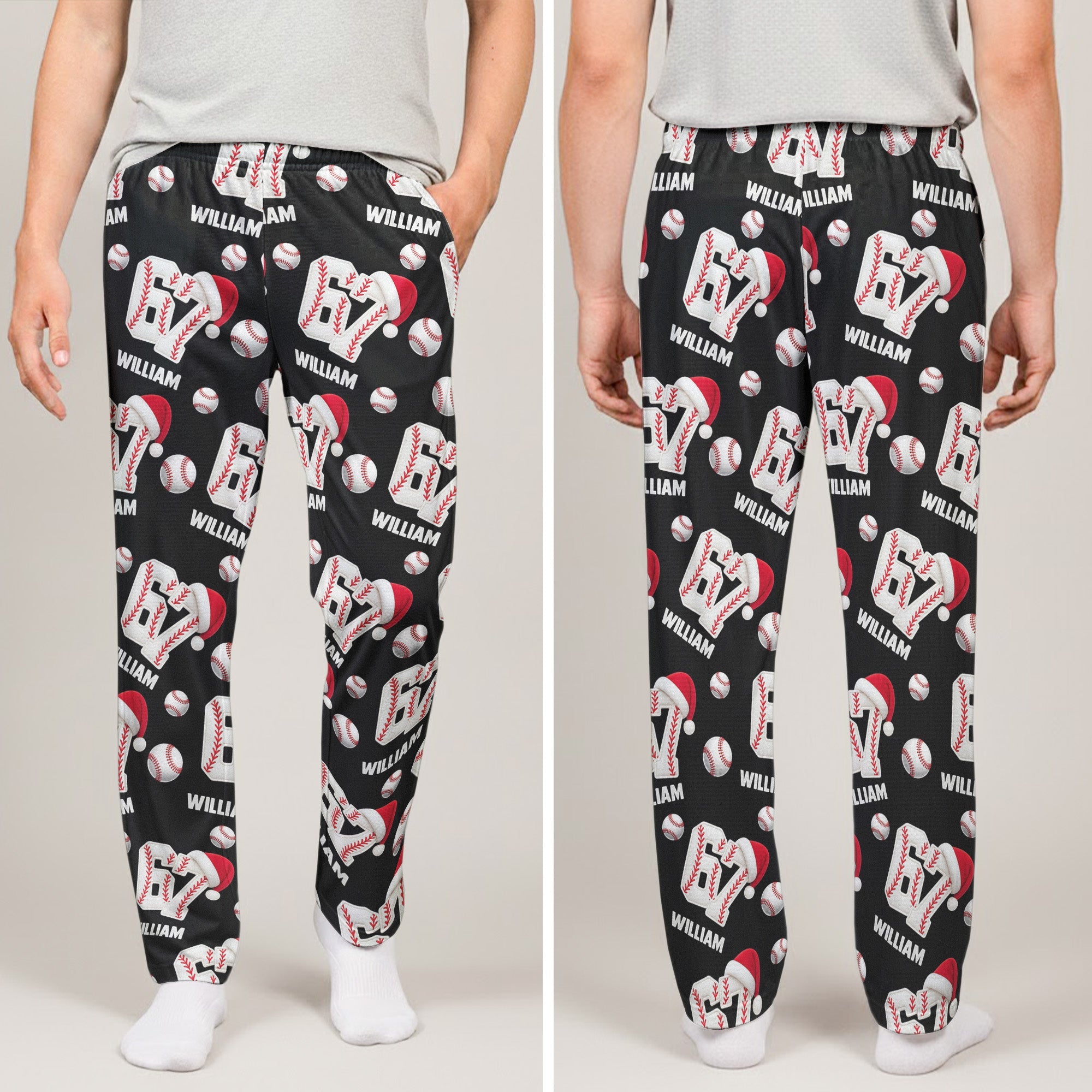 Custom 67 Slang Meme For Sport Lovers Kids Teenagers  Personalized Sweatpants_ Lounge Pants With Pockets_2