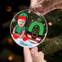 Custom Face Baby Elf Alphabet  Personalized Acrylic Photo Ornament_2