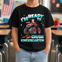 Custom Face Kid Riding Monster Truck Back To School Personalized Shirt 1