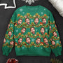 Custom Face Silly Christmas Tinsel Personalized Photo Ugly Sweater_2_e0b60eed 53ae 4eba 82b8 7a7bbf8a73bf