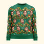 Custom Face Silly Christmas Tinsel Personalized Photo Ugly Sweater_3_e00e780e 8e61 484d 90f5 f8cfa5c915c8