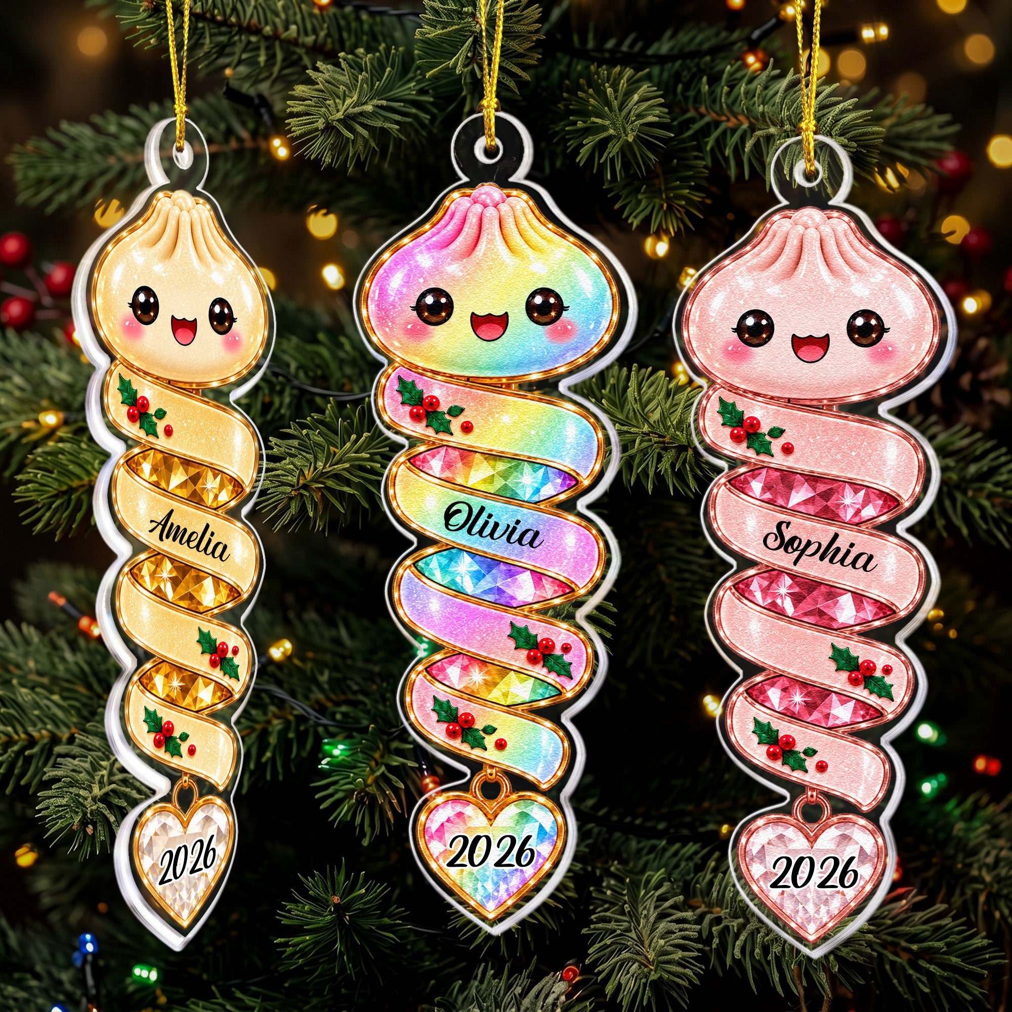Custom Name Squishy Ornament Gift For Kids  Personalized Ornament_1