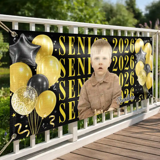 Custom Photo Senior Vintage Portrait Personalized Horizontal Banner HA275 CLA3002 MK2