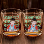 Custom Photo Senior Vintage Portrait Personalized Whiskey Glass HA283 CLA3007 1