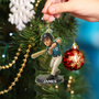 CustomPhoto3DEffectFigureArtBaseballLover PersonalizedCustomShapedAcrylicOrnament MK3