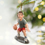 CustomPhoto3DEffectFigureArtBasketballLover PersonalizedCustomShapedAcrylicOrnament MK1
