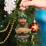 CustomPhoto3DEffectFigureArtFishingFisherman PersonalizedCustomShapedAcrylicOrnament MK3