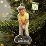 CustomPhoto3DEffectFigureArtGolfLover PersonalizedCustomShapedAcrylicOrnament DEF