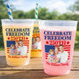 CustomPhotoAmerica250thAnniversaryProudFamily PersonalizedFrostedCups QA015 CLA3069 MK1