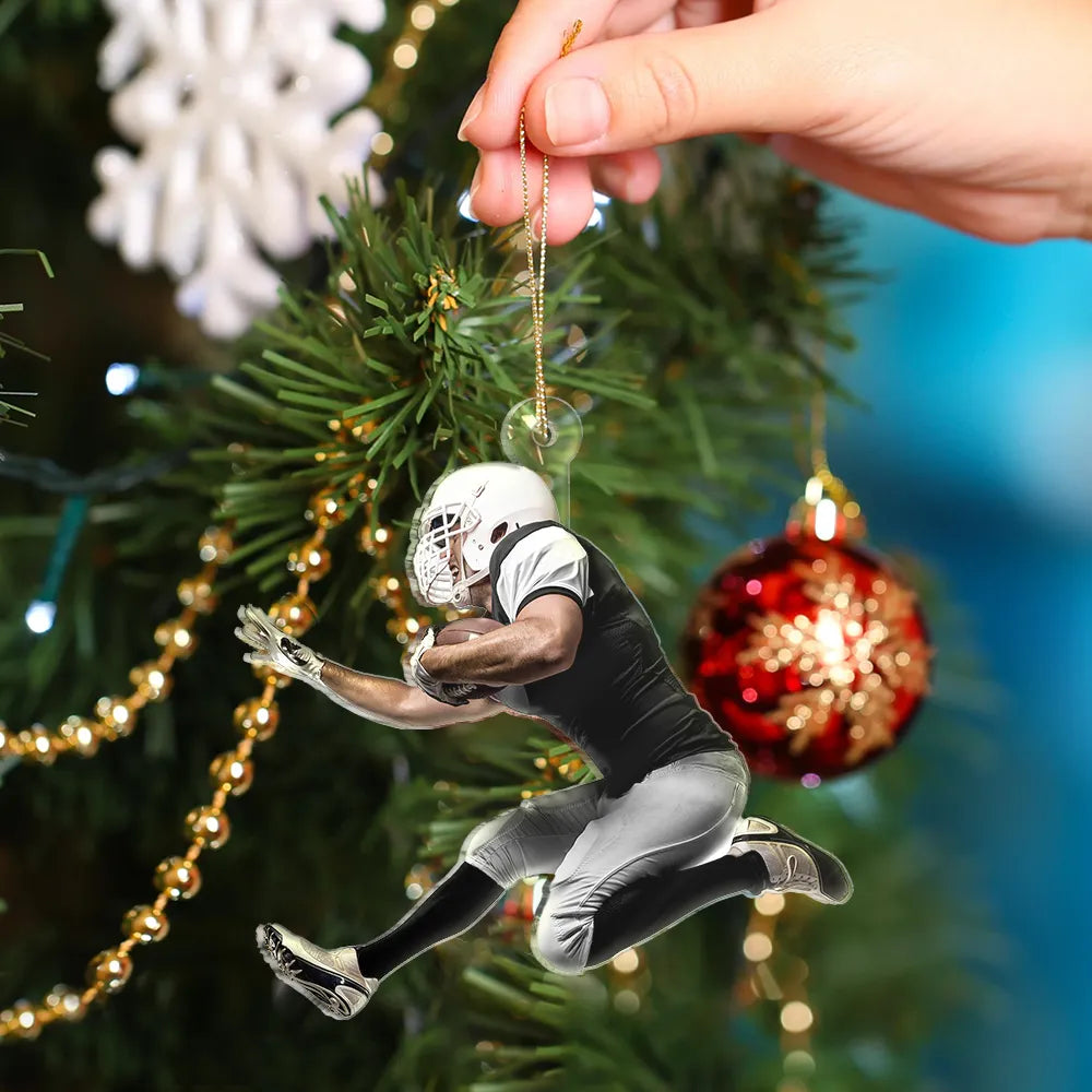 CustomPhotoAmericanFootballPlayers PersonalizedAcrylicPhotoOrnament TK818 CLA1474 MkWebs3