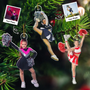 CustomPhotoCheerleaderChristmasDecorations PersonalizedAcrylicPhotoOrnament TK824 CLA1476 MkDEF