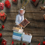 CustomPhotoChristmasBeeFarmerDecorations PersonalizedAcrylicPhotoOrnament TK845 CLA1575 MkWebs5