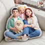 CustomPhotoCrochetDollEffectHappyFamily PersonalizedCustomShapedPillow TU537 DSR1552 MKDef