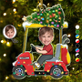 CustomPhotoFunnyFaceGolfCartKidBaby PersonalizedAcrylicPhotoOrnament TG067 CLA1535 Mockupdef