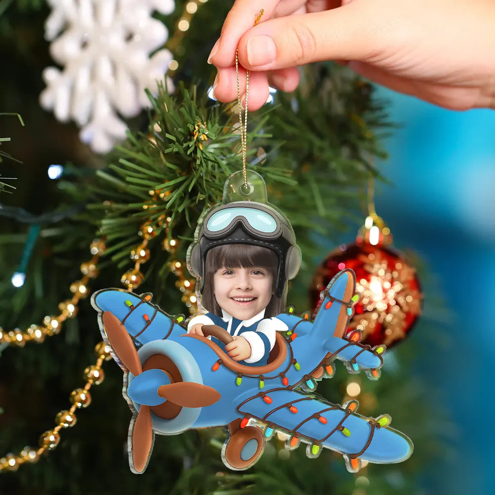 CustomPhotoFunnyKidFaceAirplane PersonalizedAcrylicPhotoOrnament TG066 CLA1533 MOCKUPWEB3