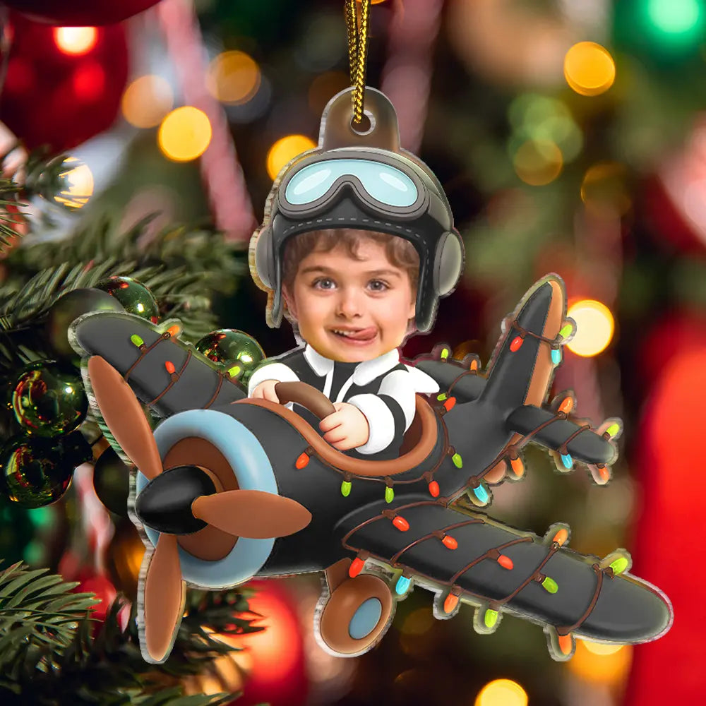 CustomPhotoFunnyKidFaceAirplane PersonalizedAcrylicPhotoOrnament TG066 CLA1533 MOCKUPWEB4