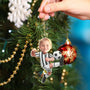 CustomPhotoKidPlayingFootball PersonalizedAcrylicPhotoOrnament TK858 CLA1530 MkWebs3