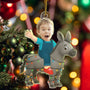 CustomPhotoKidRidingDonkey PersonalizedAcrylicPhotoOrnament TG065 CLA1539 Mockupweb4