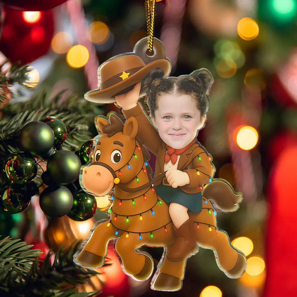 CustomPhotoLittleCowboyKidBoyKidGirl PersonalizedAcrylicPhotoOrnament TG063 CLA1536 Mockupweb4