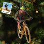 CustomPhotoMountainBiking PersonalizedAcrylicPhotoOrnament TK828 CLA1479 MkDEF
