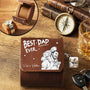 CustomPhotoPencilSketchArtBestDadGrandpaEver PersonalizedLeatherWatchCase TU407 DSR881 MKDef