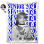 CustomPhotoSeniorVintagePortrait PersonalizedFleeceBlanket_SherpaBlanket HT829 CLA3014 MKDEF