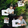 CustomPhotoSewingChristmasDecorations PersonalizedAcrylicPhotoOrnament TK829 CLA1488 MkDEF