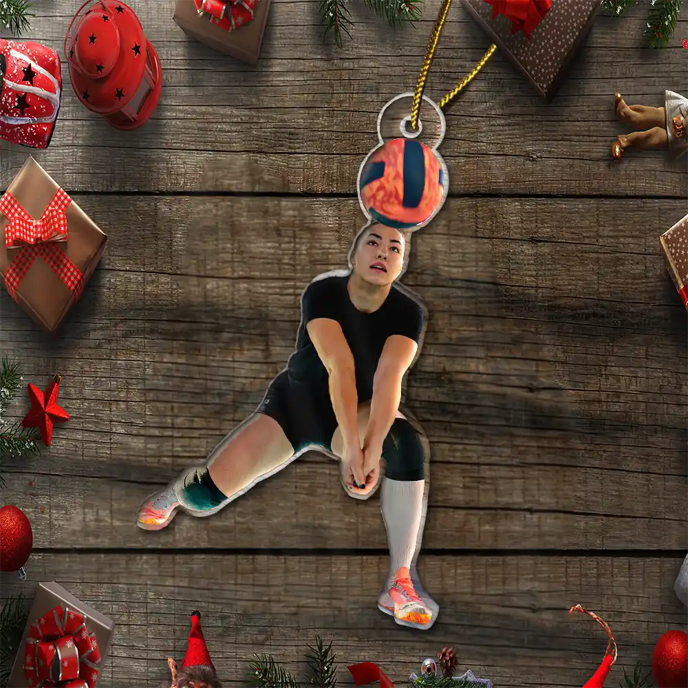 CustomPhotoVolleyballPlayerTeam PersonalizedAcrylicPhotoOrnament TK827 CLA1478 MkWebs5