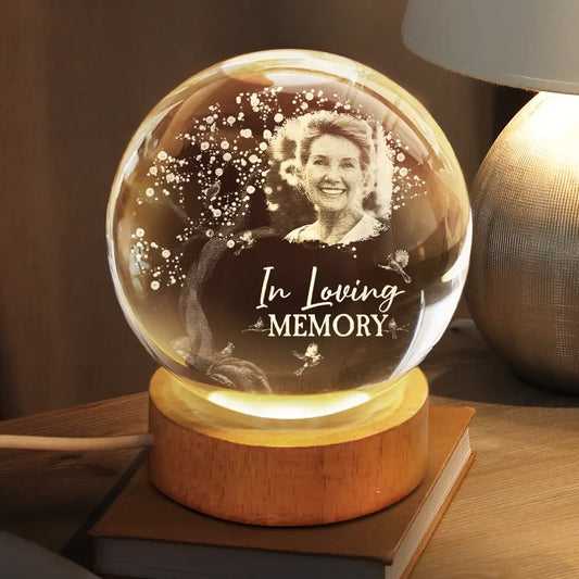 CustomPhotoWhenYouMissMe PersonalizedCrystalGlobeLamp LV041 NGO3434 MK1