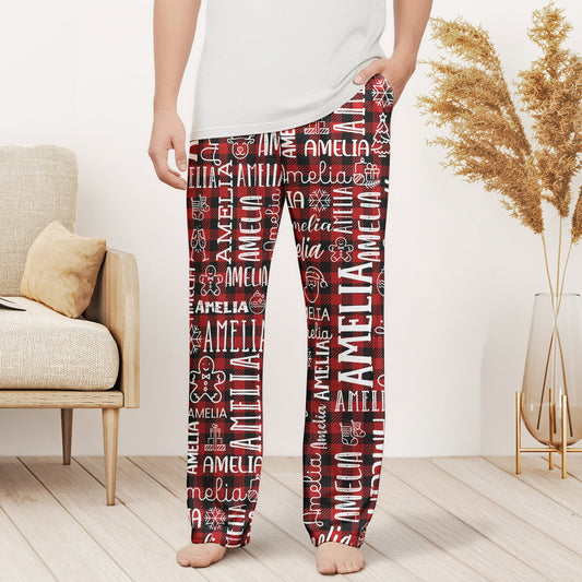 Custom_Name_Christmas_Gifts_For_Family_Members_Kids_Personalized_Lounge_Pants_2