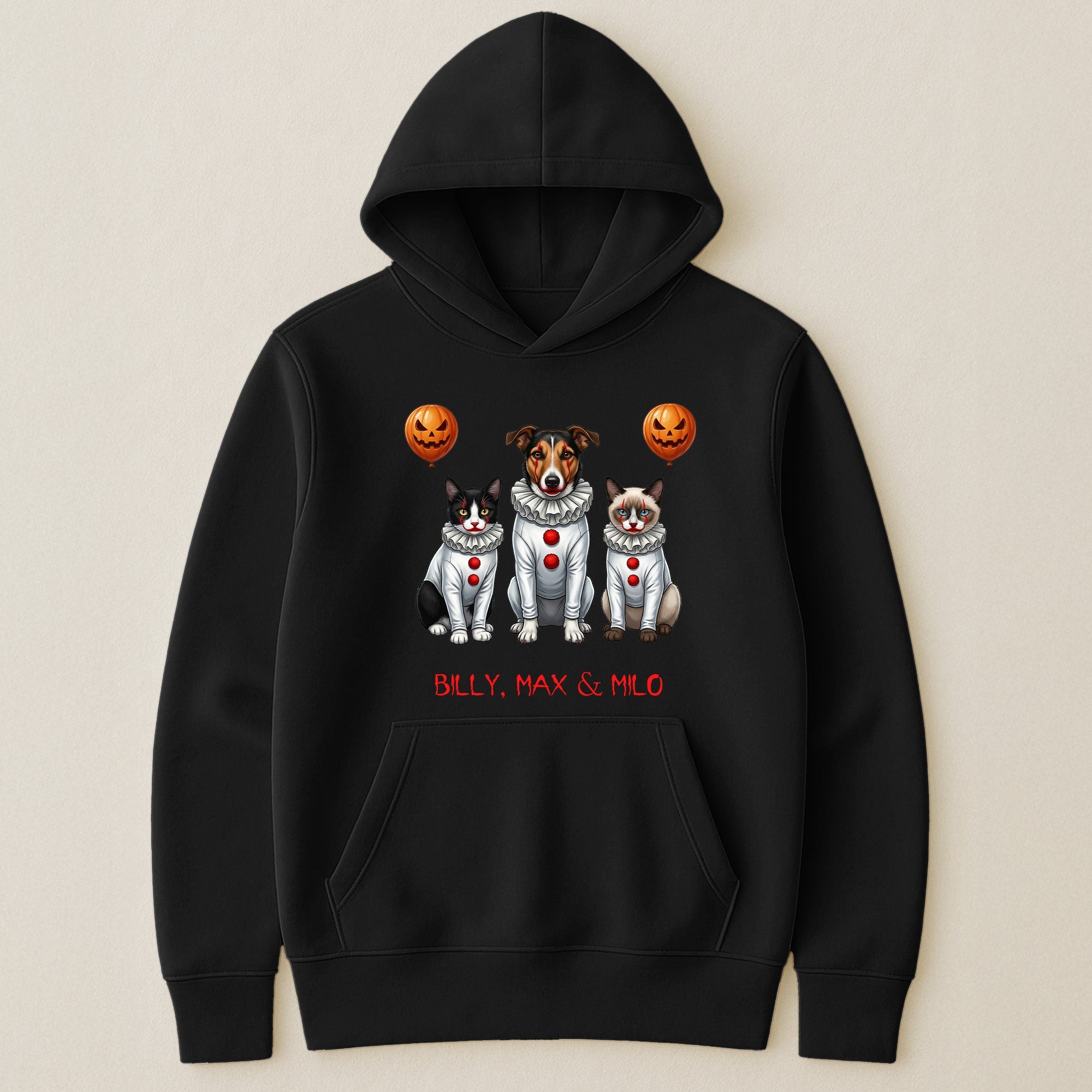 Custom_Pet_Photo_Creepy_Clown_Personalized_Shirt_4