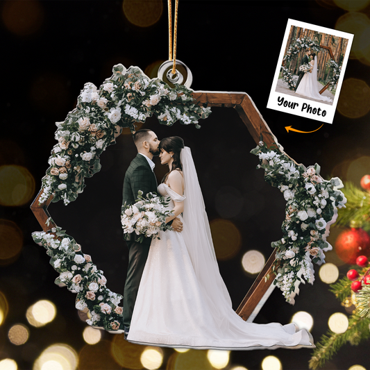 Custom_Photo_Couple_Wedding_ _Personalized_Acrylic_Photo_Ornament_For_Christmas_1