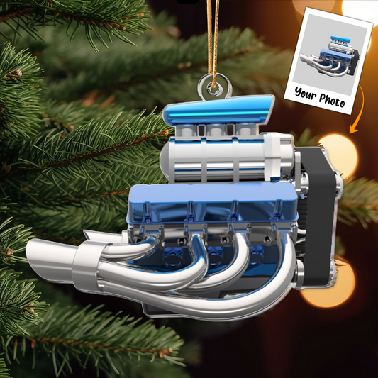 Custom_Photo_Hot_Rod_Rad_Rod_Engine_Gift_ _Personalized_Acrylic_Photo_Ornament_1