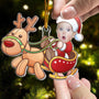 Cute Baby Santa Personalized Acrylic Photo Ornament_3