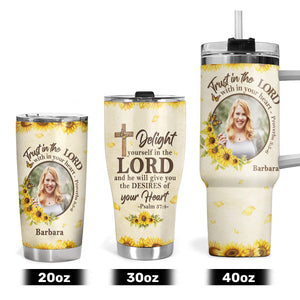 Delight Yourself In The Lord | Personalized Stainless Steel Tumbler