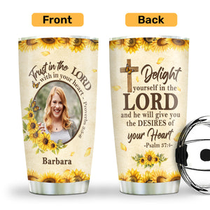 Delight Yourself In The Lord | Personalized Stainless Steel Tumbler