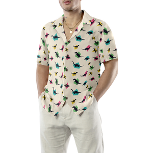 Dinosaur Shapes Hawaiian Shirt