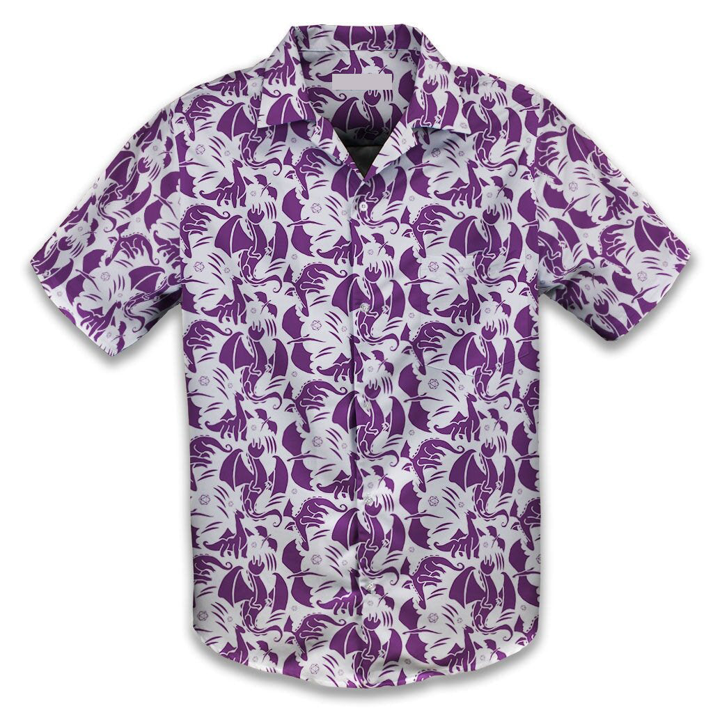 Dnd Purple Dragons Hawaiian Shirt For Adults And Kid
