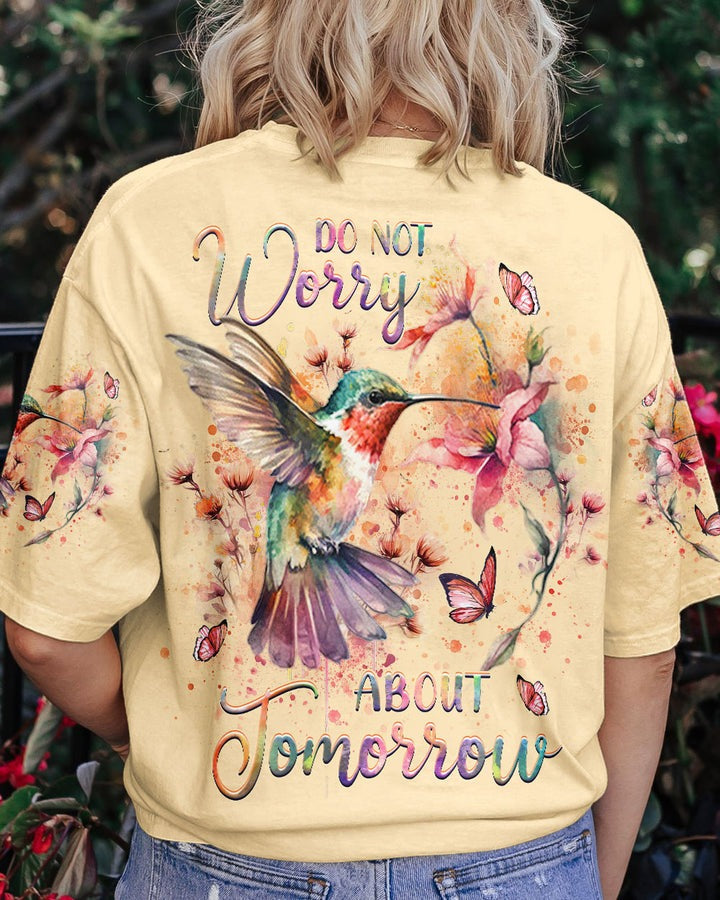 DoNotWorryAboutTomorrow Women_sAllOverPrintShirt_5